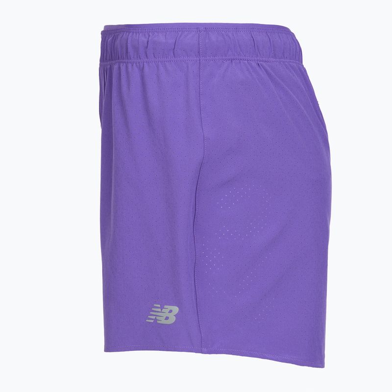 Pantaloncini da corsa da donna New Balance RC 5" electric purple 10