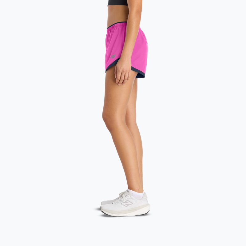 Pantaloncini da running da donna New Balance Run Essentials 3" pink heat 10