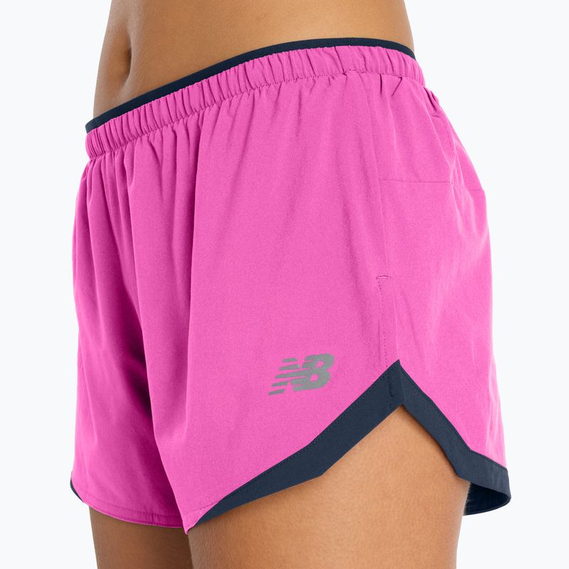 Pantaloncini da running da donna New Balance Run Essentials 3" pink heat 11