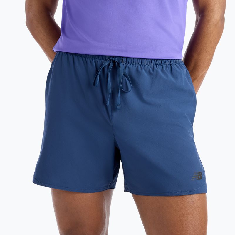Pantaloncini da corsa da uomo New Balance Run Essentials 5" Short nb navy 4