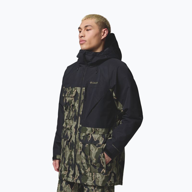 Giacca da snowboard uomo Columbia Coreshot Print greenscape treebark print/black 4