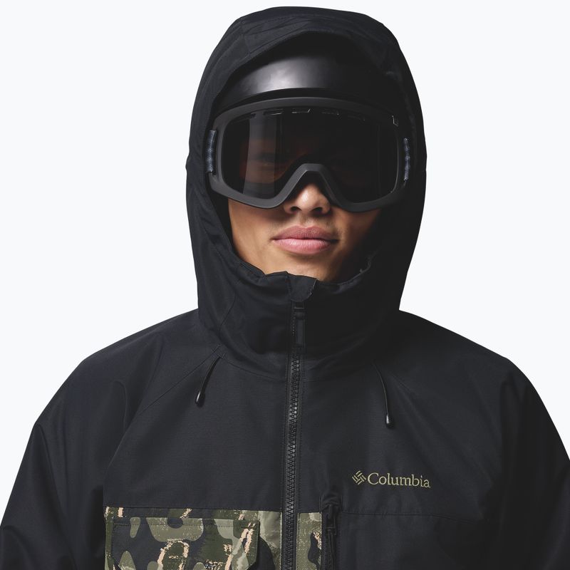 Giacca da snowboard uomo Columbia Coreshot Print greenscape treebark print/black 5