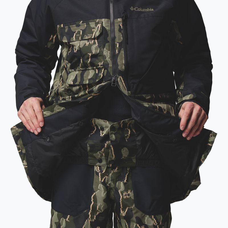 Giacca da snowboard uomo Columbia Coreshot Print greenscape treebark print/black 7