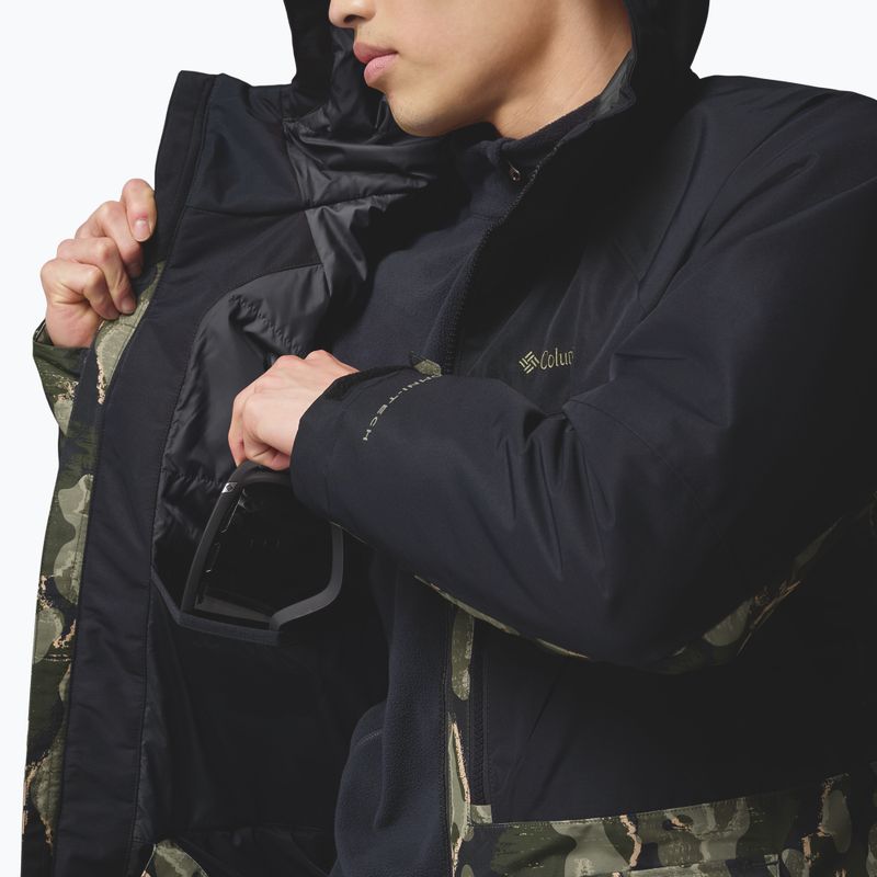 Giacca da snowboard uomo Columbia Coreshot Print greenscape treebark print/black 9
