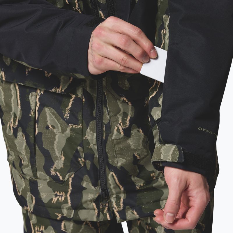 Giacca da snowboard uomo Columbia Coreshot Print greenscape treebark print/black 10