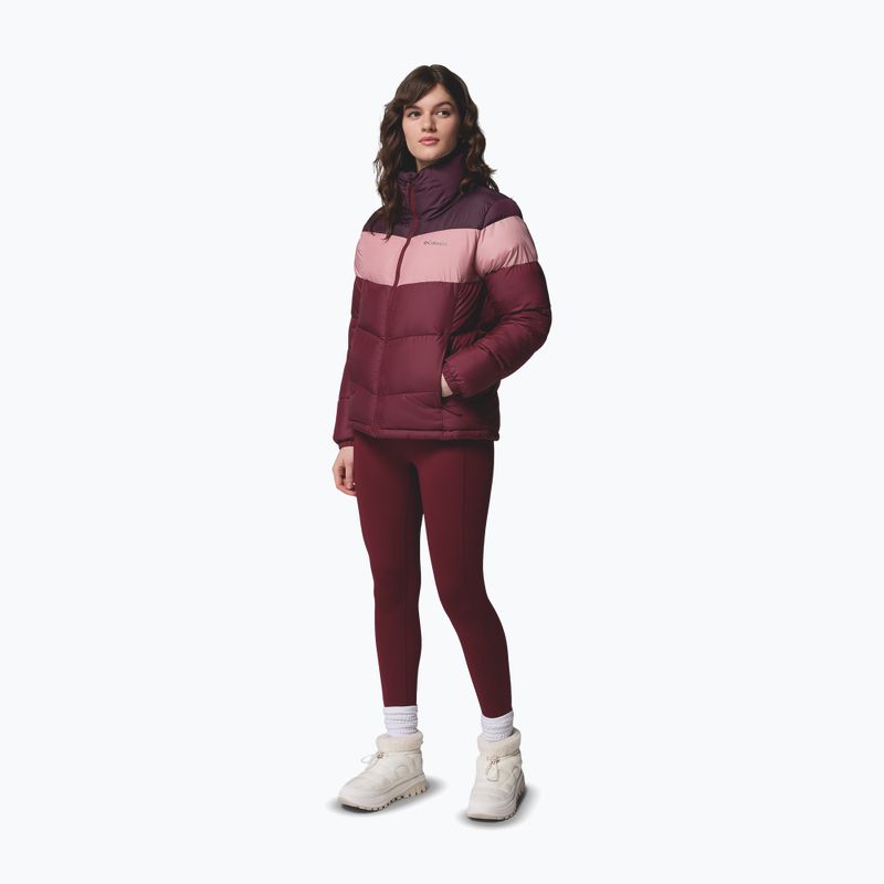 Giacca imbottita donna Columbia Puffect II Colorblock rich wine/eraser pink/moonvista 2