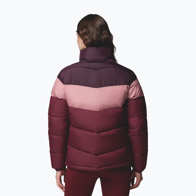 Giacca imbottita donna Columbia Puffect II Colorblock rich wine/eraser pink/moonvista 3