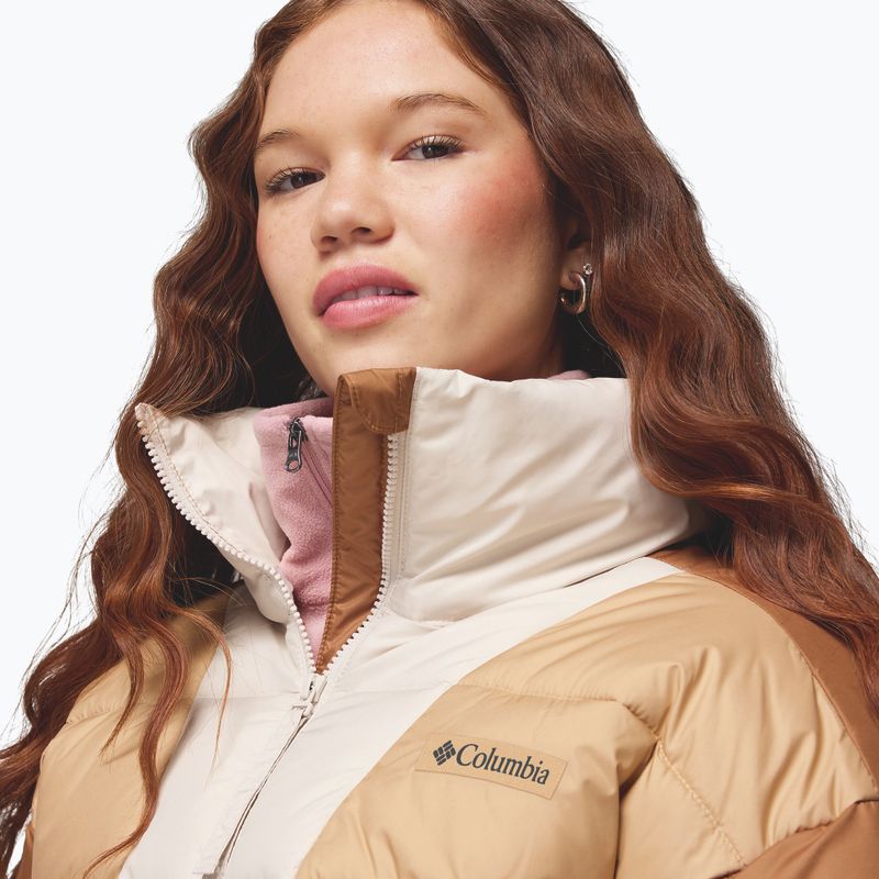 Giacca imbottita da donna Columbia Pike Lake canoe/camel brown/dark stone 8