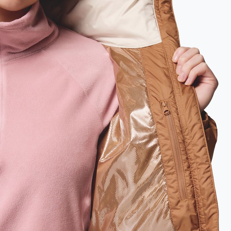 Giacca imbottita da donna Columbia Pike Lake canoe/camel brown/dark stone 10