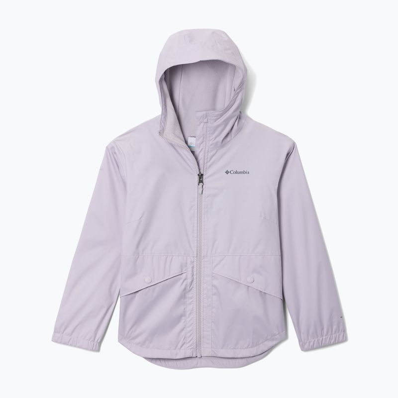 Giacca impermeabile per bambini Columbia Rainy Trails II Fleece lavender pearl