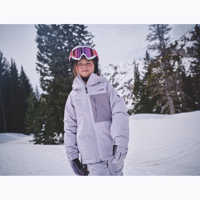 Giacca da sci per bambini Columbia Holcomb Grove lavender pearl/shale purple 12