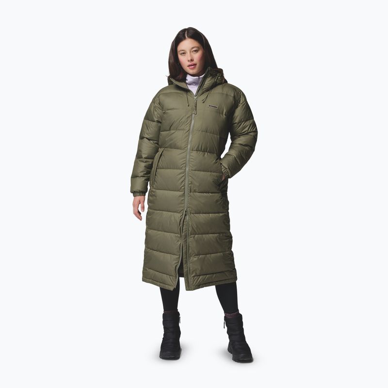 Cappotto imbottito da donna Columbia Pike Lake III Long stone green