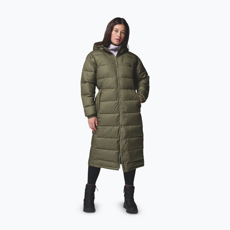 Cappotto imbottito da donna Columbia Pike Lake III Long stone green 2