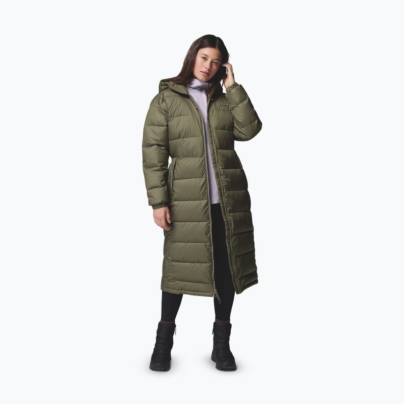 Cappotto imbottito da donna Columbia Pike Lake III Long stone green 5