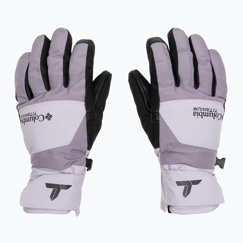 Guanti da trekking donna Columbia PowBound lavender pearl/shale purple/black 2