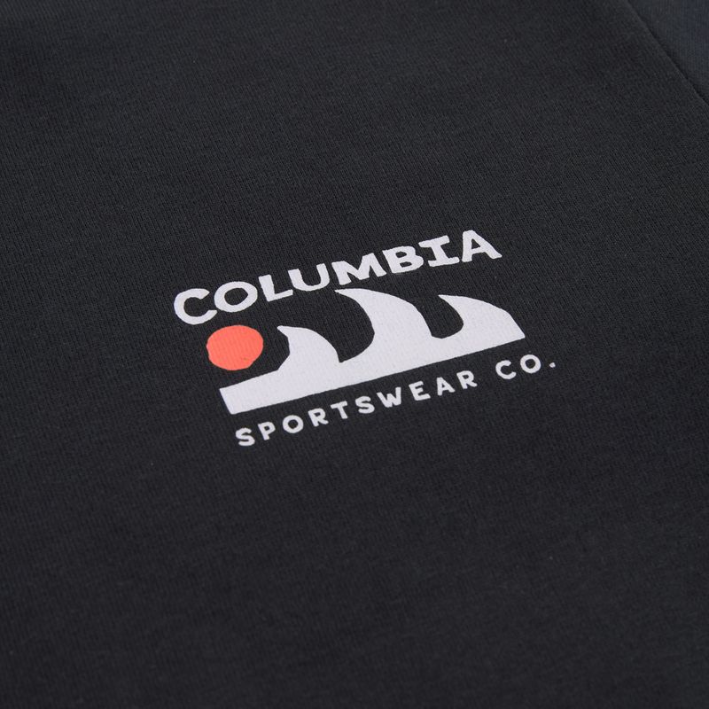 T-shirt da trekking uomo Columbia Explorers Canyon Back black/peaks and waves 3