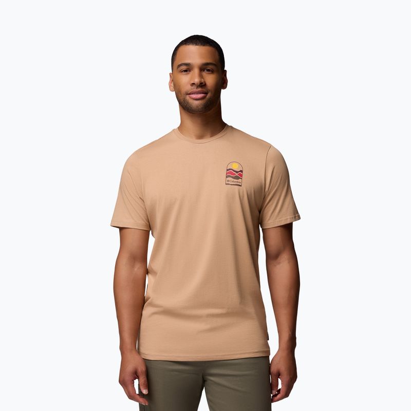 T-shirt da trekking uomo Columbia Explorers Canyon Back canoe/get hiked