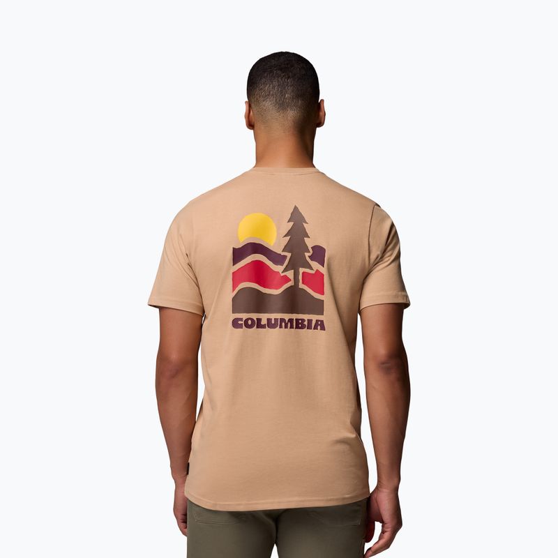 T-shirt da trekking uomo Columbia Explorers Canyon Back canoe/get hiked 3