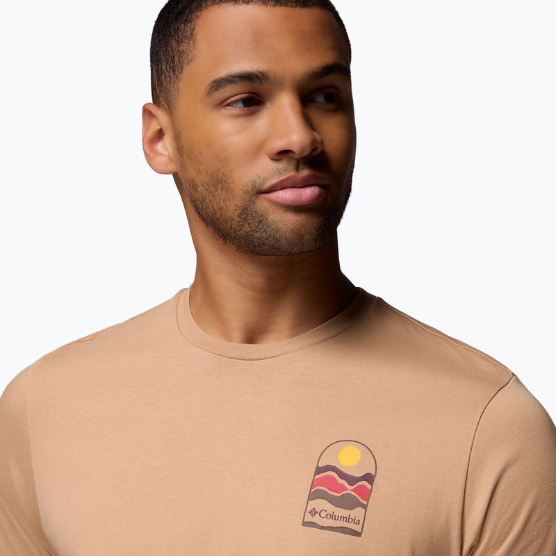 T-shirt da trekking uomo Columbia Explorers Canyon Back canoe/get hiked 5