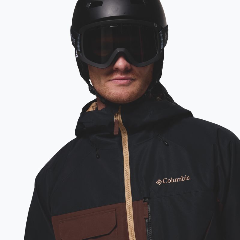 Giacca da snowboard uomo Columbia Coreshot tobacco/black/canoe 7