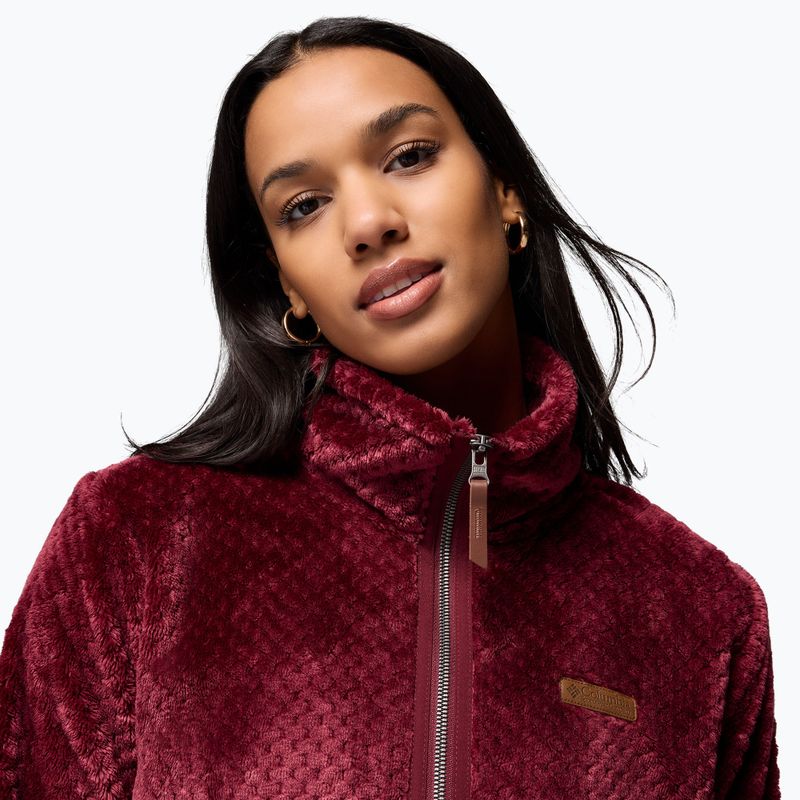 Felpa da donna Columbia Fire Side II Sherpa Full Zip rich wine 6