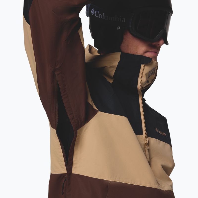Giacca da snowboard uomo Columbia Coreshot Shell Anorak tobacco/canoe/black 8