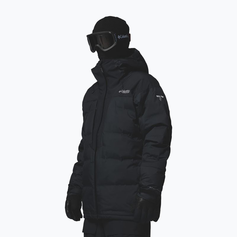 Giacca da sci da uomo Columbia Glacier Ridge Down black 4