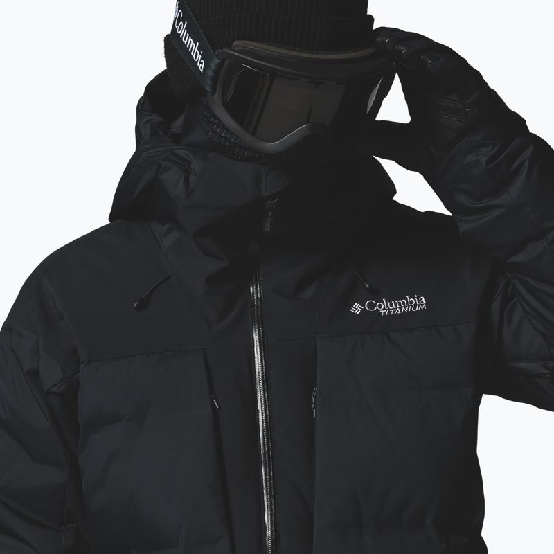 Giacca da sci da uomo Columbia Glacier Ridge Down black 5