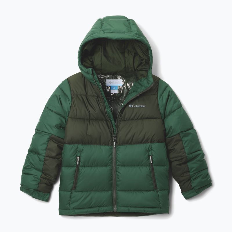 Giacca imbottita per bambini Columbia Pike Lake II Hooded Rain Forest/Greenscape