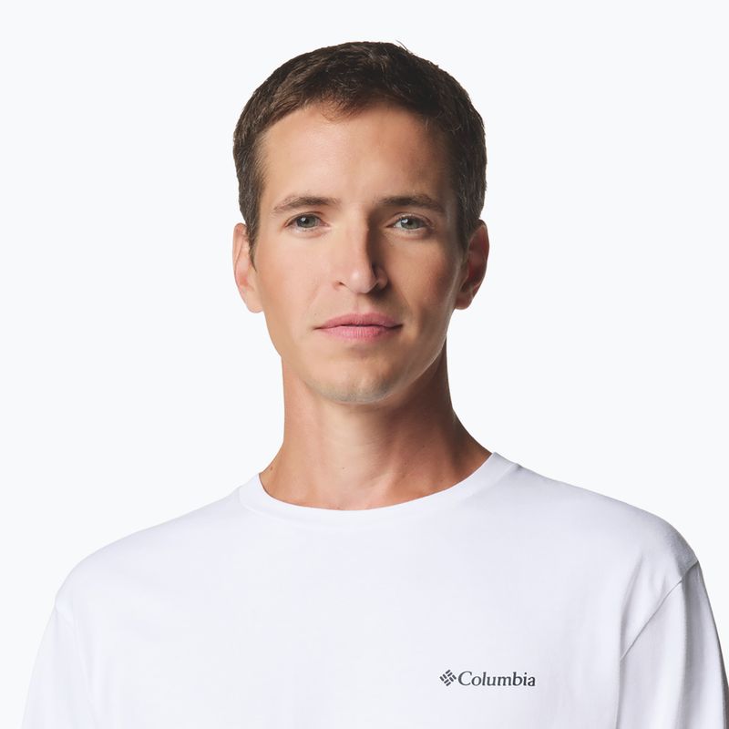 Felpa da uomo Columbia Explorers Canyon white/branded blanket 5