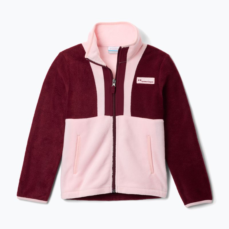 Felpa da uomo Columbia Back Bowl II Full Zip rich wine/satin pink