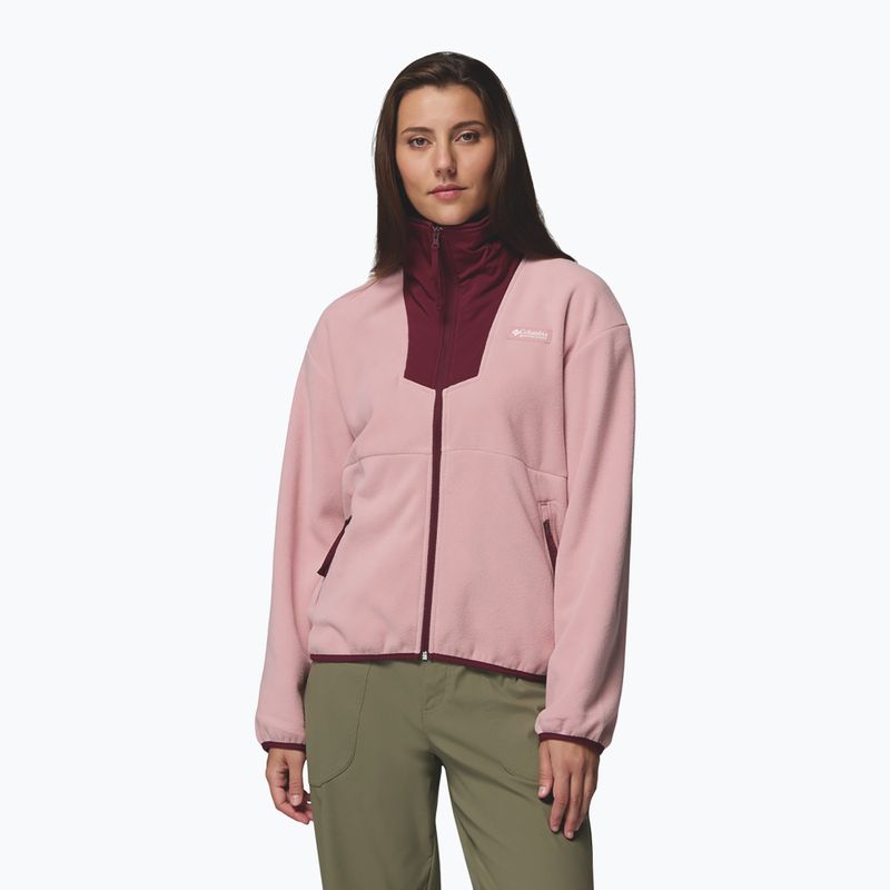Felpa da donna Columbia Sequoia Grove Full Zip eraser pink/rich wine 4