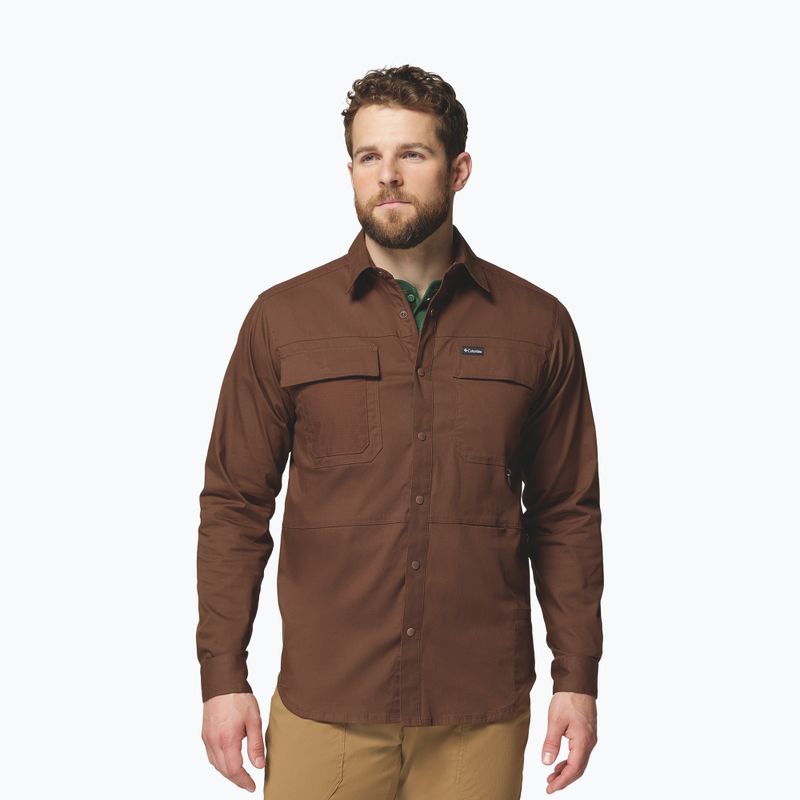 Camicia da uomo Columbia Landroamer Twill tobacco