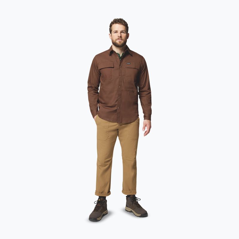 Camicia da uomo Columbia Landroamer Twill tobacco 2