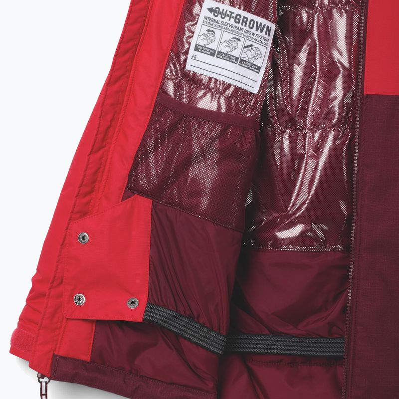 Giacca da sci per bambini Columbia Alpine Action III Rich Wine melange/mountain red 3