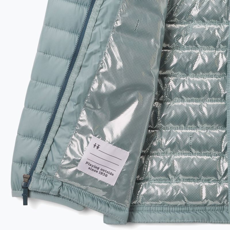 Giacca imbottita per bambini Columbia Powder Lite II Hooded crushed blue 3