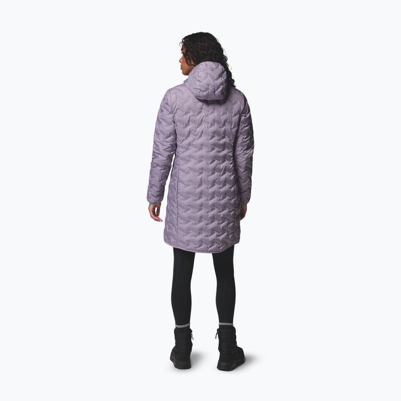 Piumino da donna Columbia Delta Ridge II Long Down shale purple 3