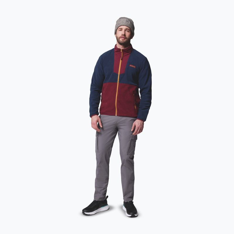 Felpa uomo Columbia Sequoia Grove FZ Fleece rich wine/collegiate navy 2
