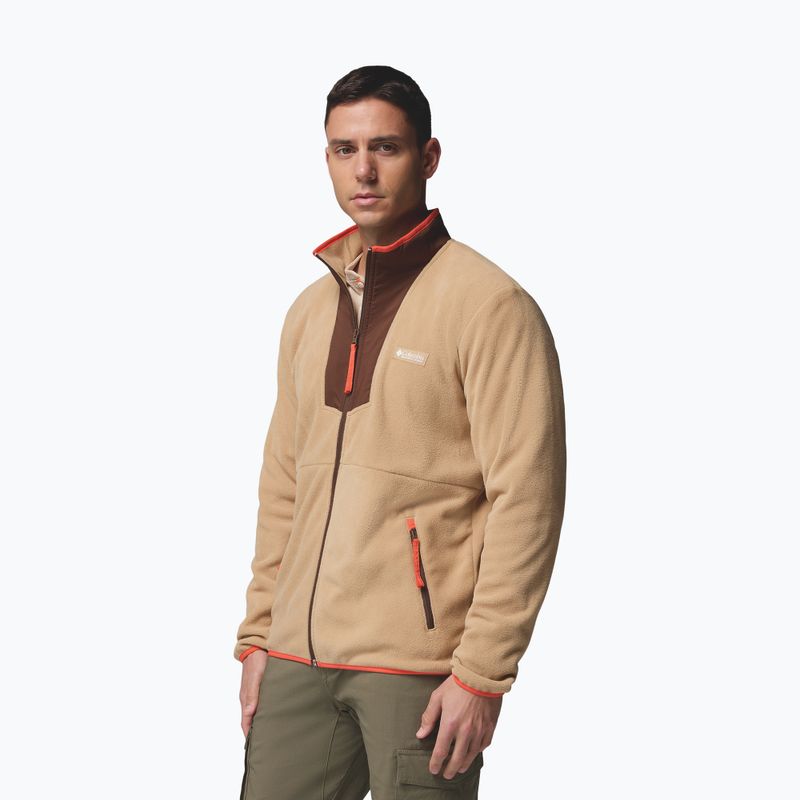 Felpa da uomo Columbia Sequoia Grove FZ Fleece canoe/tobacco 4