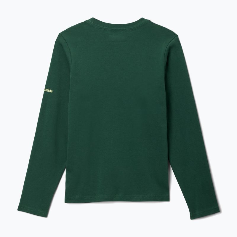 Maglia a maniche lunghe da trekking per bambini Columbia Dobson Pass Graphic Tee rain forest/hike on 2