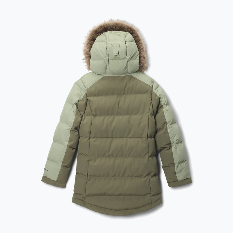 Giacca imbottita bambina Columbia Girl's Marquam Peak Fusion II stone green/safari 2