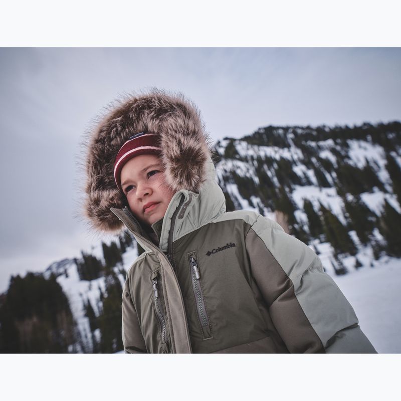 Giacca imbottita bambina Columbia Girl's Marquam Peak Fusion II stone green/safari 9