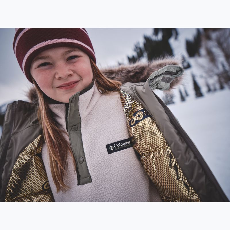 Giacca imbottita bambina Columbia Girl's Marquam Peak Fusion II stone green/safari 10