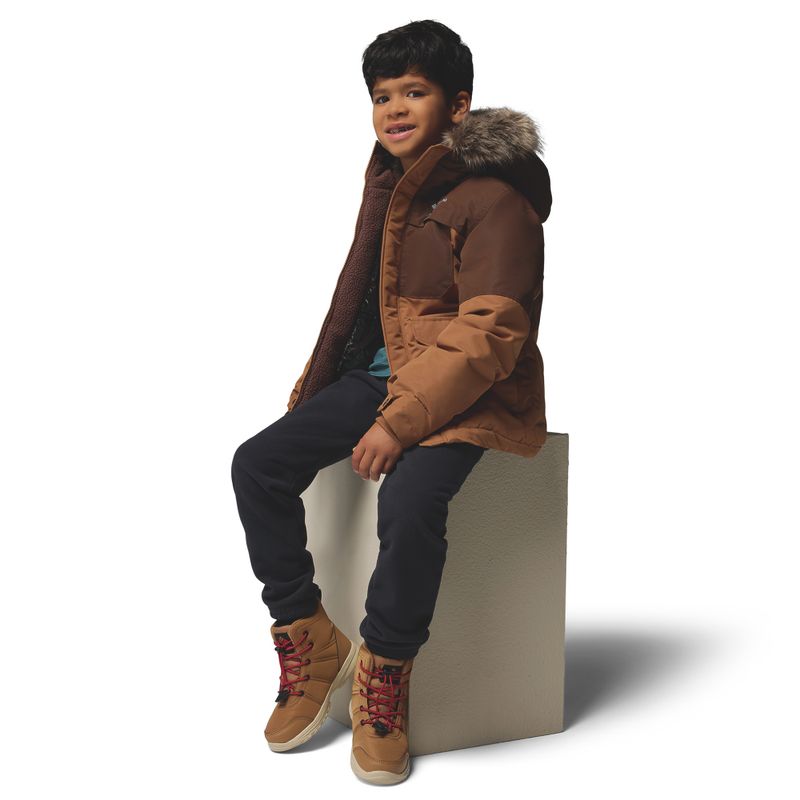 Giacca imbottita per bambini Columbia Nordic Strider II camel brown/tobacco 11