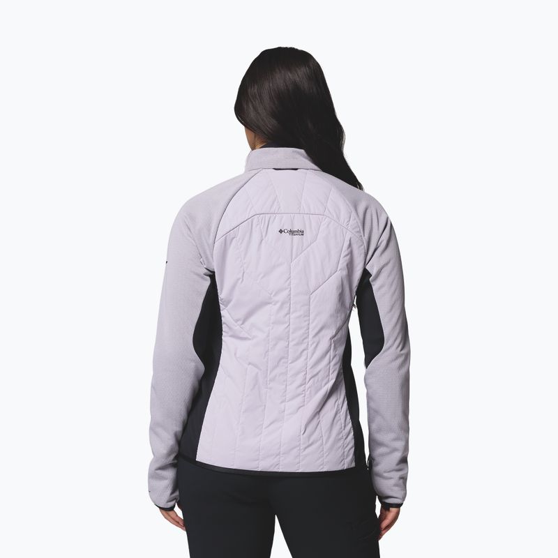 Giacca ibrida da donna Columbia Arctic Crest Hybrid Full Zip lavender pearl/black 3