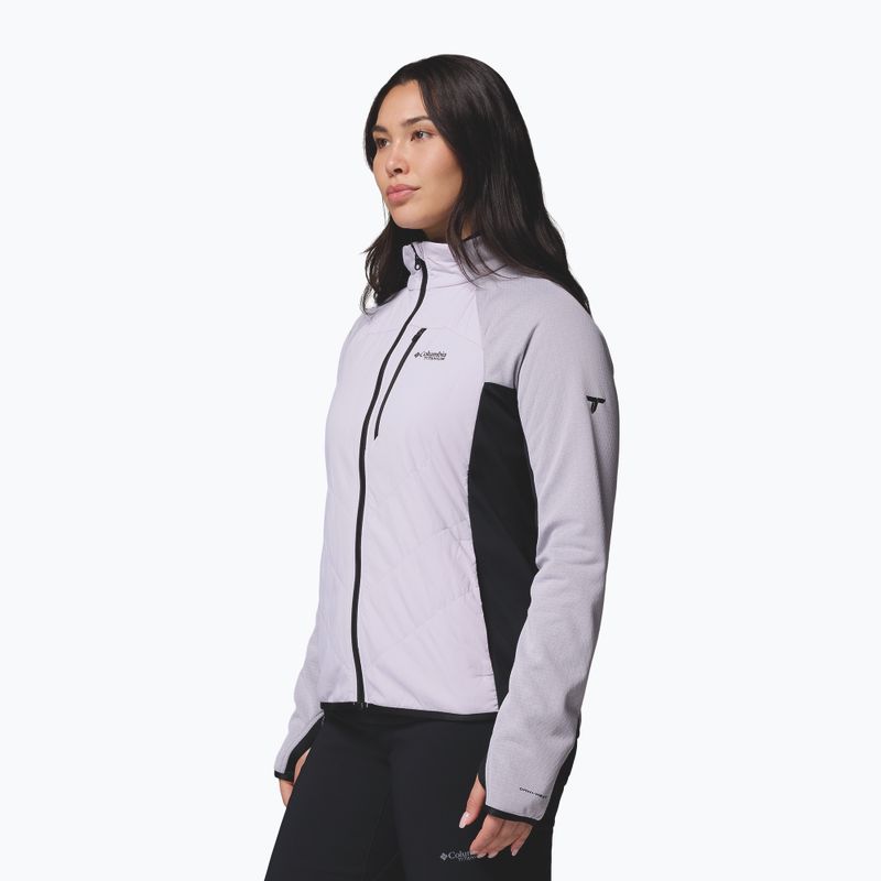 Giacca ibrida da donna Columbia Arctic Crest Hybrid Full Zip lavender pearl/black 4