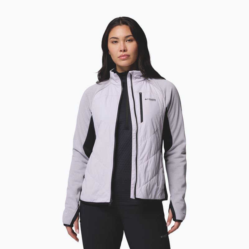 Giacca ibrida da donna Columbia Arctic Crest Hybrid Full Zip lavender pearl/black 5