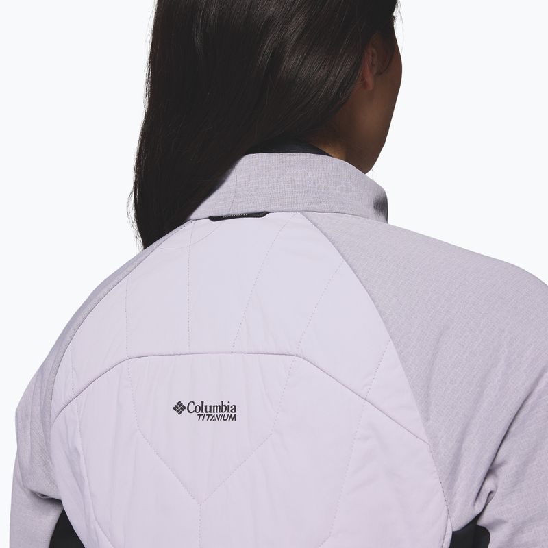 Giacca ibrida da donna Columbia Arctic Crest Hybrid Full Zip lavender pearl/black 8