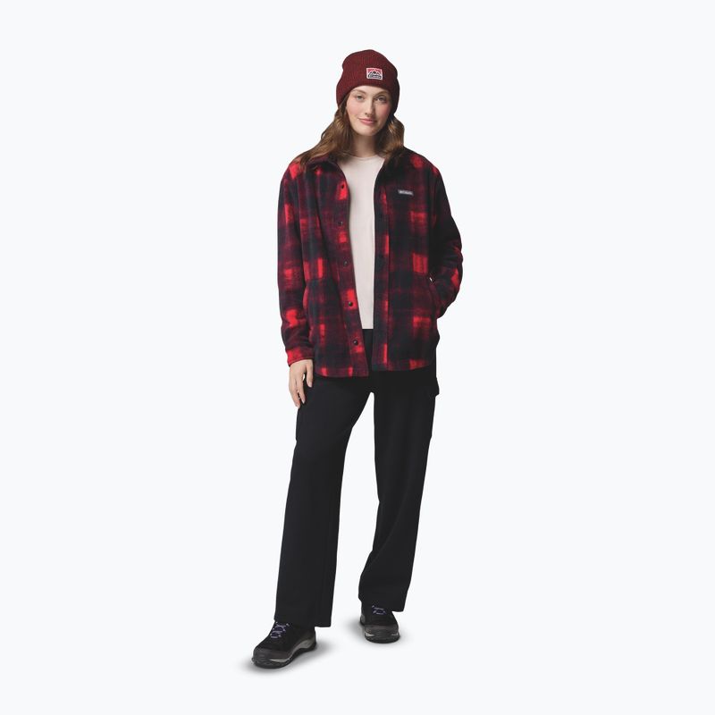 Camicia da donna Columbia Benton Springs mountain red ombre tonal 2