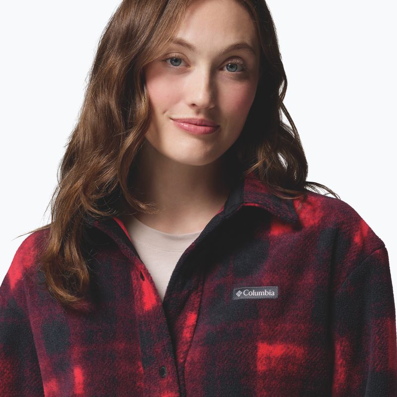 Camicia da donna Columbia Benton Springs mountain red ombre tonal 7